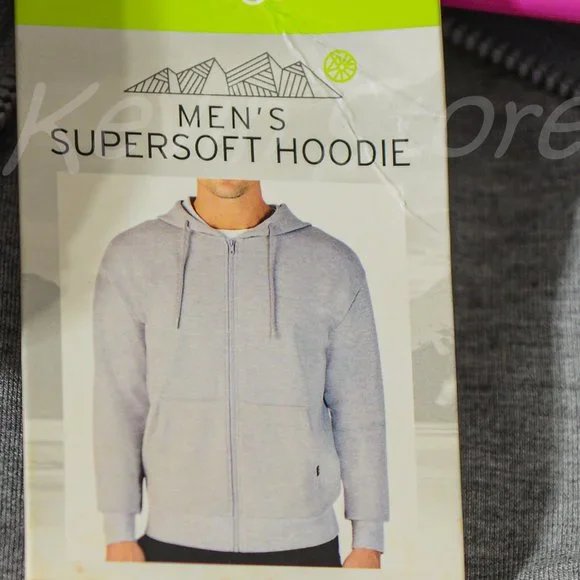 Eddie Bauer men full-zip supersoft hoodie Gray - Picture 2 of 7